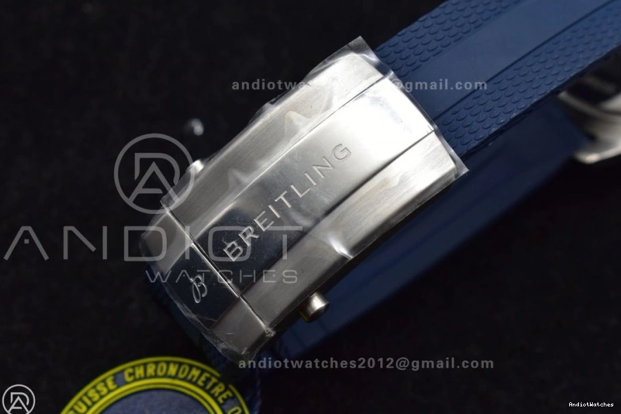 Contemporary Automatic A Blue Edition Best 1168 Dial SS Rubber SuperOcean Blue BLSF on 42 1:1 Strap 0428
